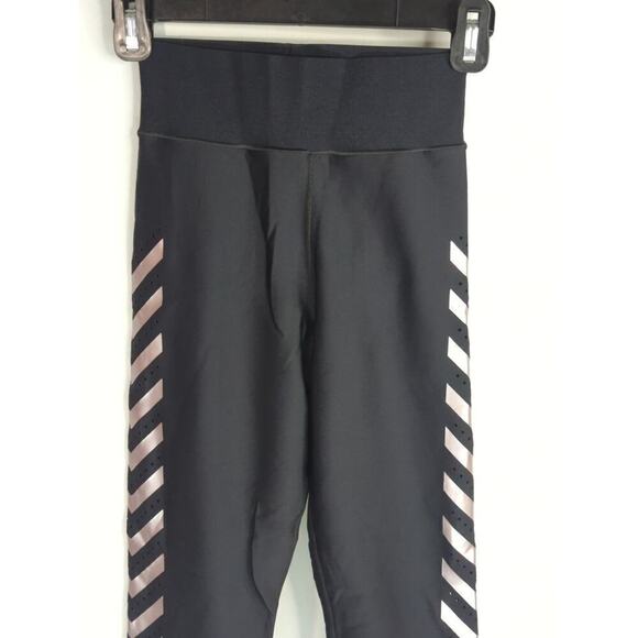 Ultracor Ultra Chevron Pixelate Leggings Black Mid Rise Athleisure Sports Size S - Picture 4 of 10
